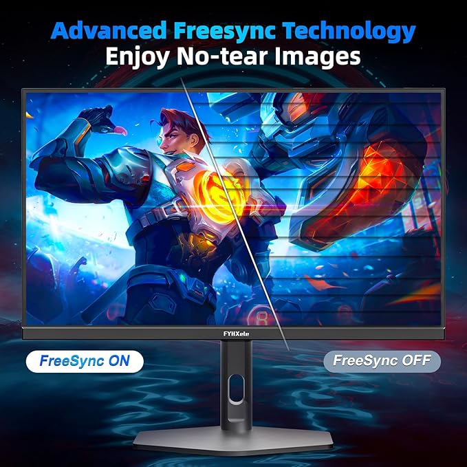 27 inch Gaming Monitor 380Hz, FHD 1080P, 0.5ms Frameless, Ultra Slim Computer Monitor, Height/Pivot/Swivel/Tilt Adjustable Vertical Monitor, Support FreeSync, VESA, DP*2, HDMI*2