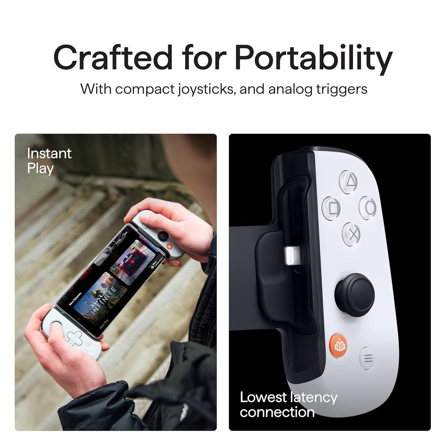 BACKBONE One Mobile Gaming Controller for iPhone (Lightning) - PlayStation Edition - 1st Gen - Turn Your iPhone into a Gaming Console - Play Xbox, PlayStation, Call of Duty, Roblox, Minecraft & More