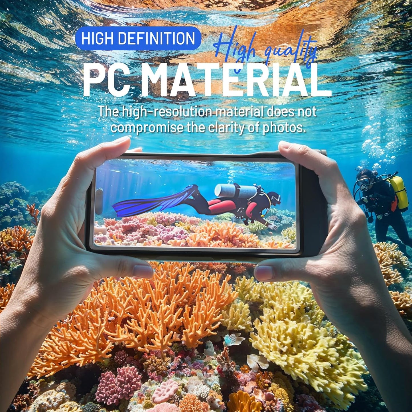 Large Floating Waterproof Phone Case with Lanyard for Snorkeling & Diving - Underwater Phone Pouch Compatible with i-Phone 16/15/14 Pro Max, Galaxy All Series, Beach and Pool Water Park (Pink)