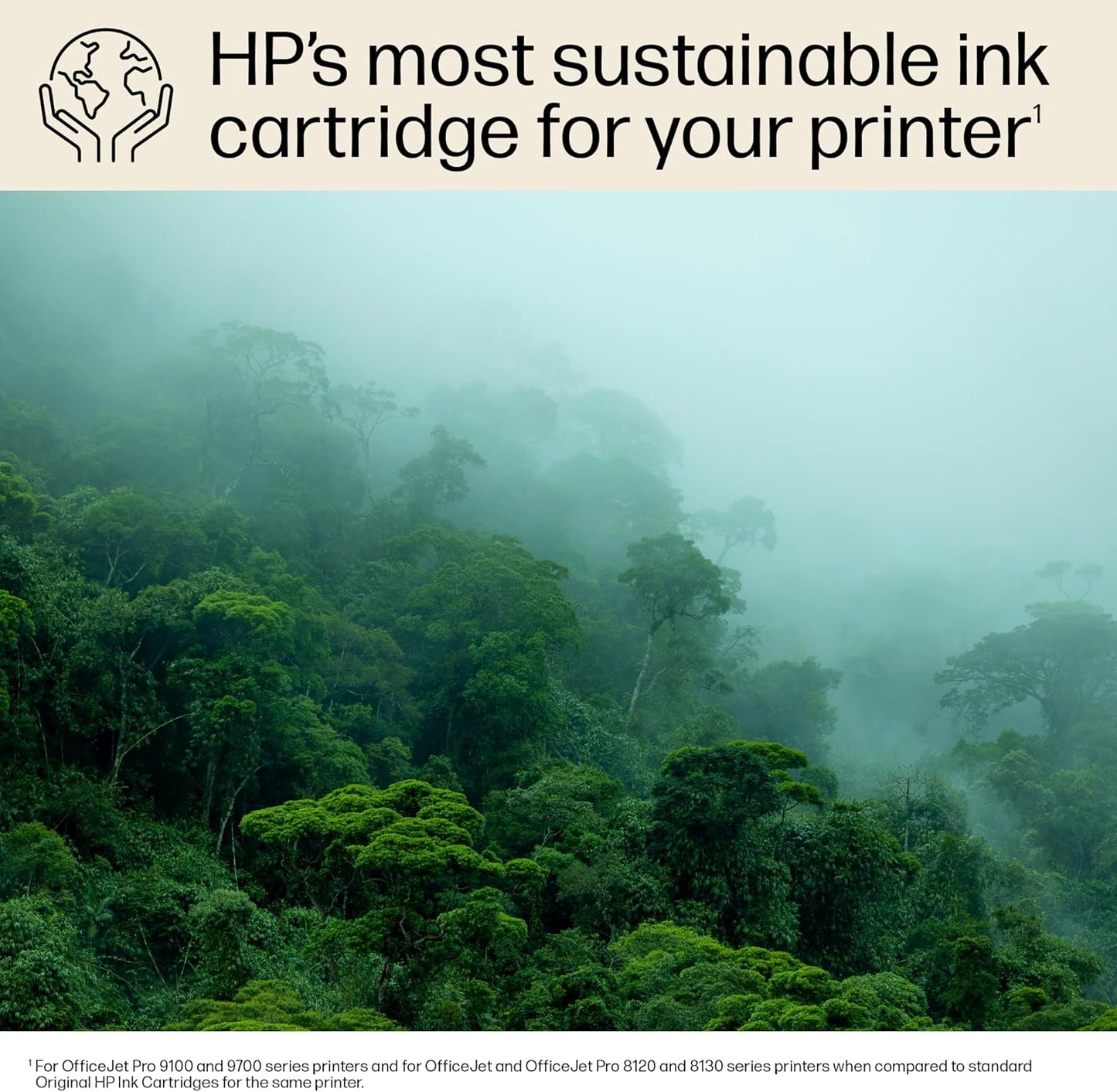 HP 923e EvoMore High Yield Cyan Ink Cartridge | Works OfficeJet 8120 Series, OfficeJet Pro 8130 Series | Carbon Neutral | 4K0T4LN