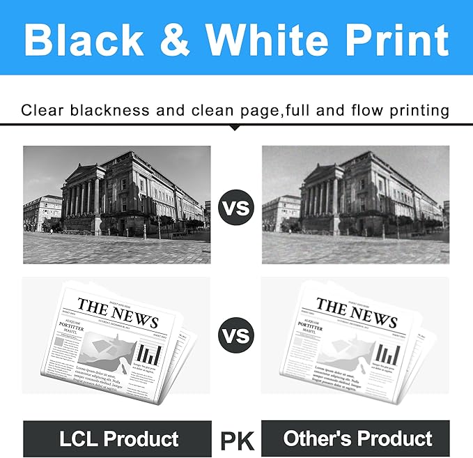LCL C7020 C7025 C7030 Toner Cartridge High Capacity 106R03741 106R03744 106R03743 106R03742 Replacement for Xerox Versalink C7020 C7025 C7030 Printer (Black Cyan Magenta Yellow 4-Pack)
