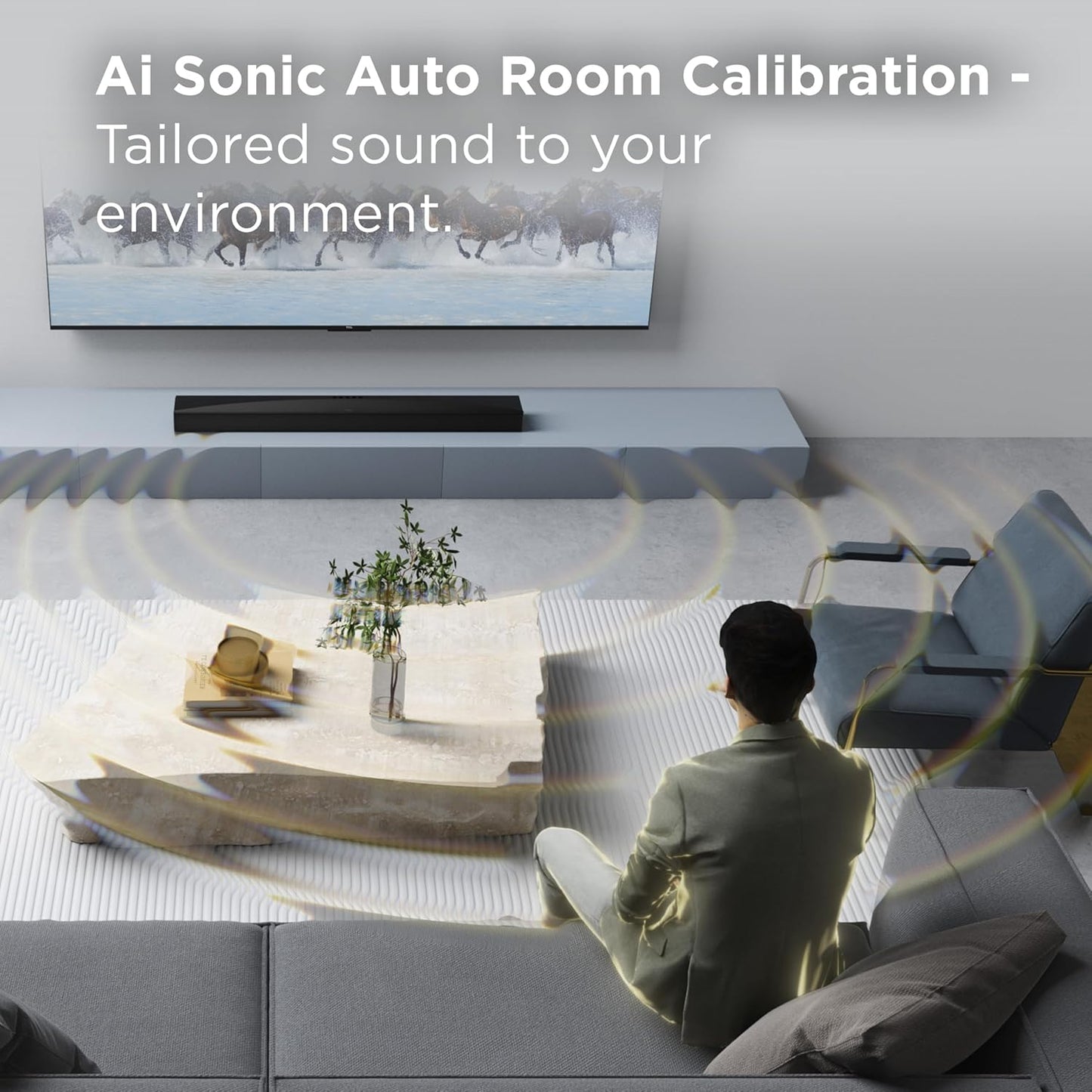 TCL Q65H Q Class 5.1 Channel Sound Bar with Dolby Atmos, DTS:X, Ray Danz Technology, Wireless Subwoofer, Wireless Surround Speakers, and Bluetooth Music Streaming