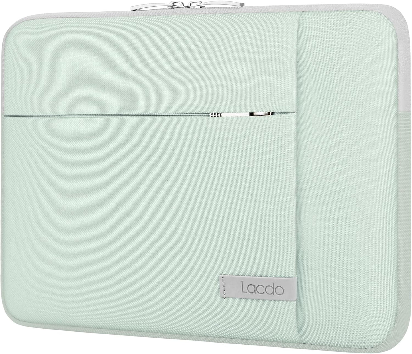 Lacdo Laptop Sleeve Case for 15 inch New MacBook Air M4 A3241 2025, M3 A3114, M2 A2941 2024-2023, 15 inch MacBook Pro A1990 A1707, Dell XPS 15 Plus Computer Case Bag with Accessory Pocket, Green