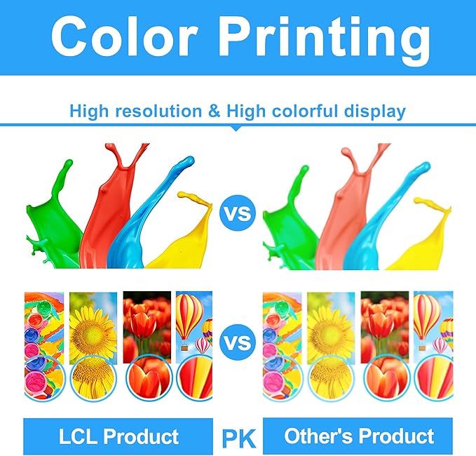 LCL C7020 C7025 C7030 Toner Cartridge High Capacity 106R03741 106R03744 106R03743 106R03742 Replacement for Xerox Versalink C7020 C7025 C7030 Printer (Black Cyan Magenta Yellow 4-Pack)