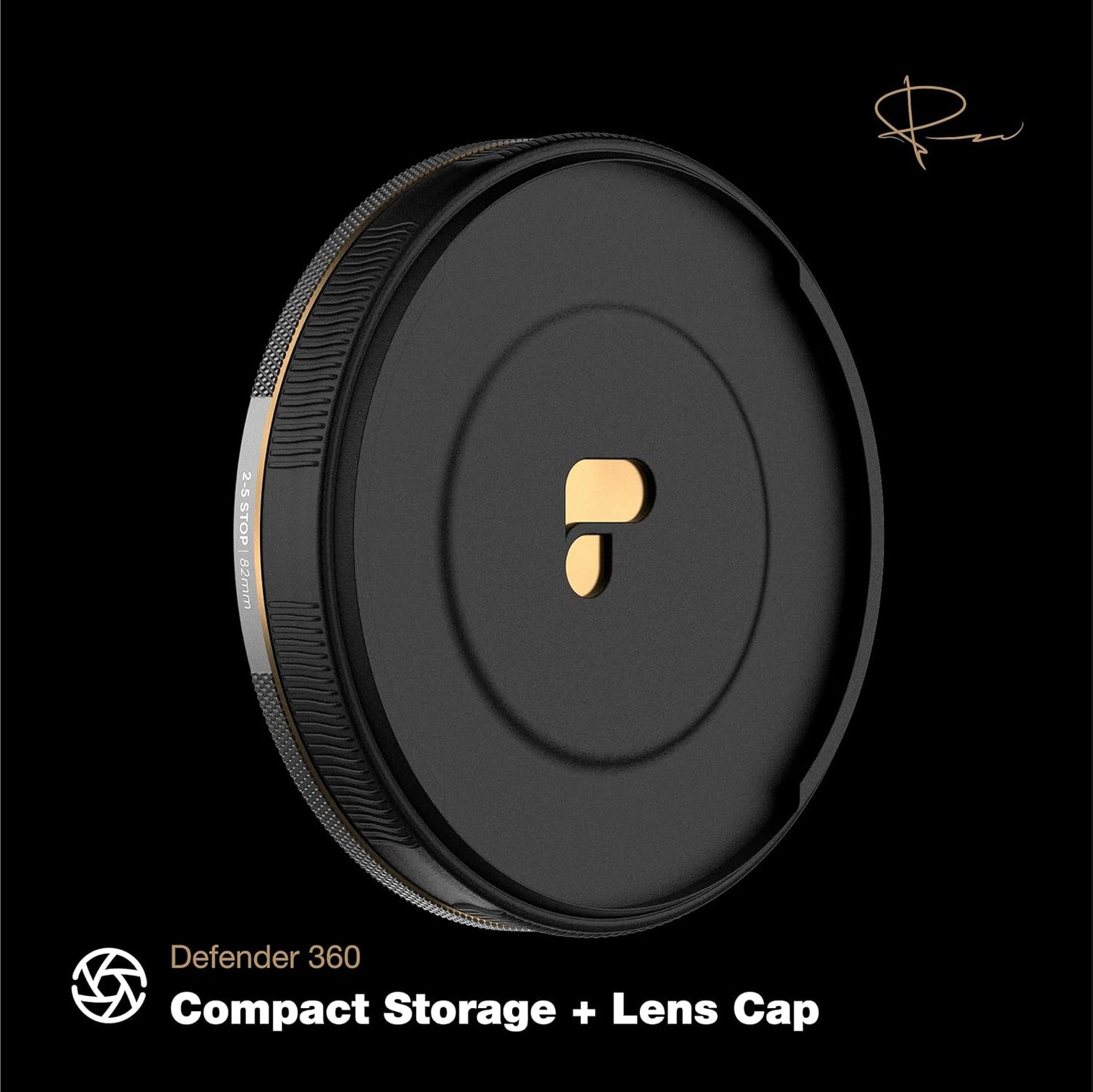 PolarPro 82mm Peter McKinnon Mist VND Camera Filter - 2-5 Stop Variable Neutral Density Lens Filter for DSLR/Mirrorless Pro Video – for Cinematic Shutter Speed Control + Diffusion