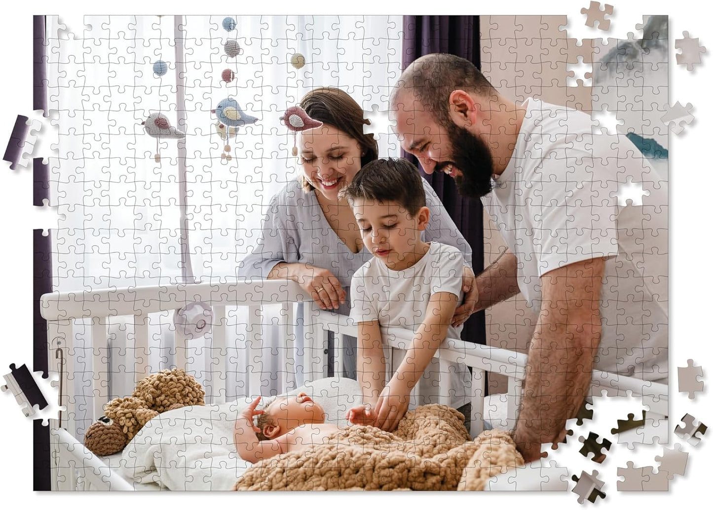 Photo Puzzle, Pet, Wedding, Family Reunion Puzzle - 500 Piece, Custom Jigsaw Puzzle for Adults (Horizontal/Landscape) - I See Me!