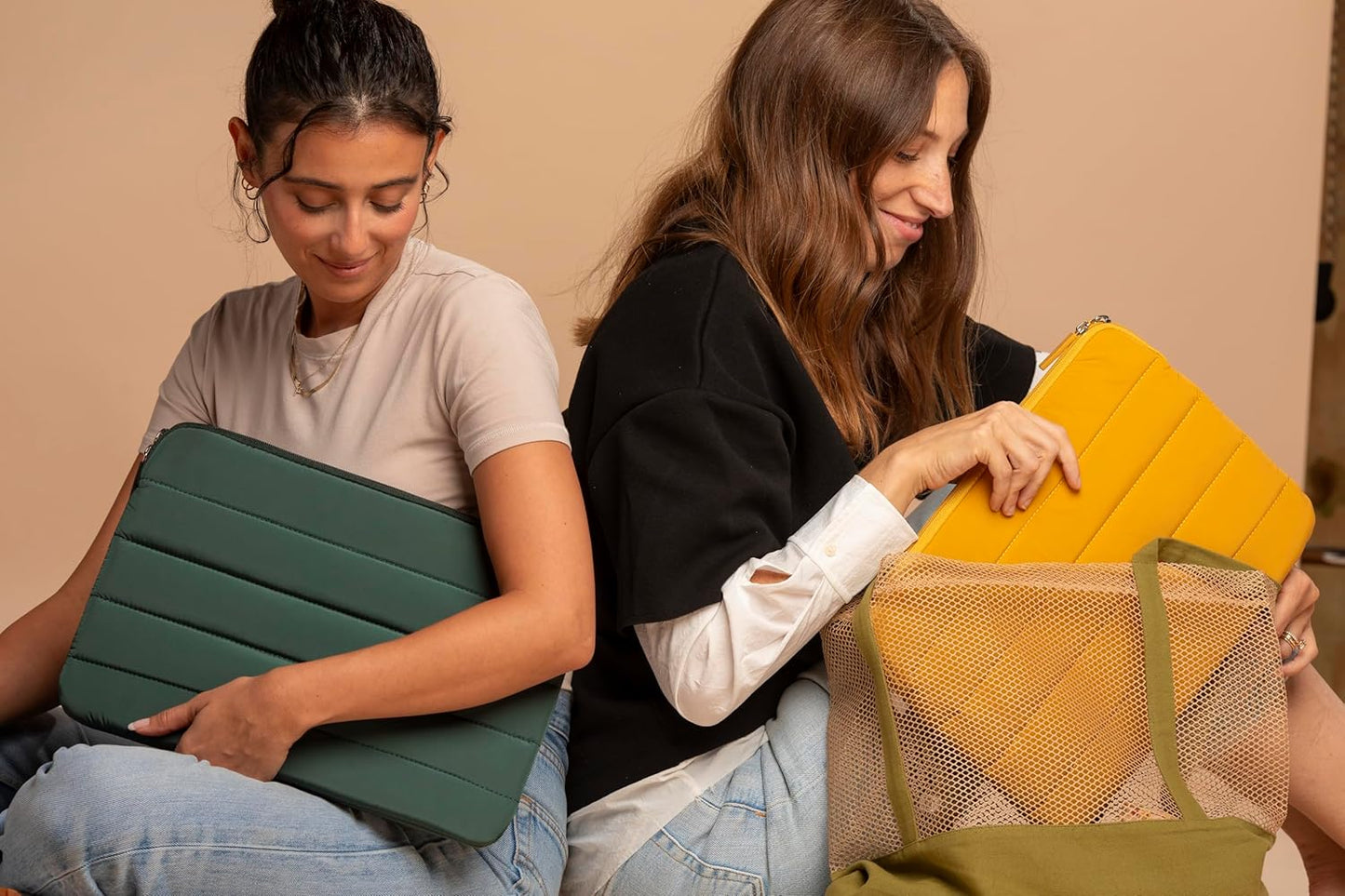 ANECDOTE Laptop Case 13-14 Inch – A Perfect Laptop Sleeve That is Compatible with MacBook Air/Pro and iPad Pro 12.9 – Fits in Your Bag, Made of 100% Nylon with Aesthetic Design (Mauve)