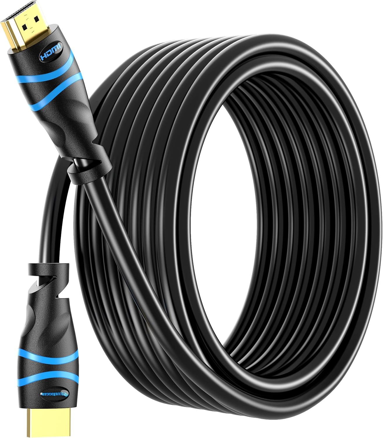 BlueRigger 4K HDMI Cable 35FT (4K 30Hz, HDR10, in-Wall CL3 Rated, High Speed, HDCP2.2, eARC) - Long HDMI Cable Compatible with Home Theatre, HDTV, Gaming Consoles, Streaming Devices
