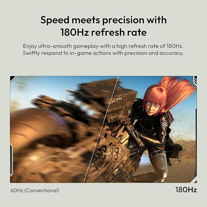 Pixio PX278 Wave Mint Green 27 inch 180Hz Refresh Rate QHD 1440p Resolution Fast IPS Panel 1ms GTG Response Time Green Gaming Monitor with Adaptive Sync