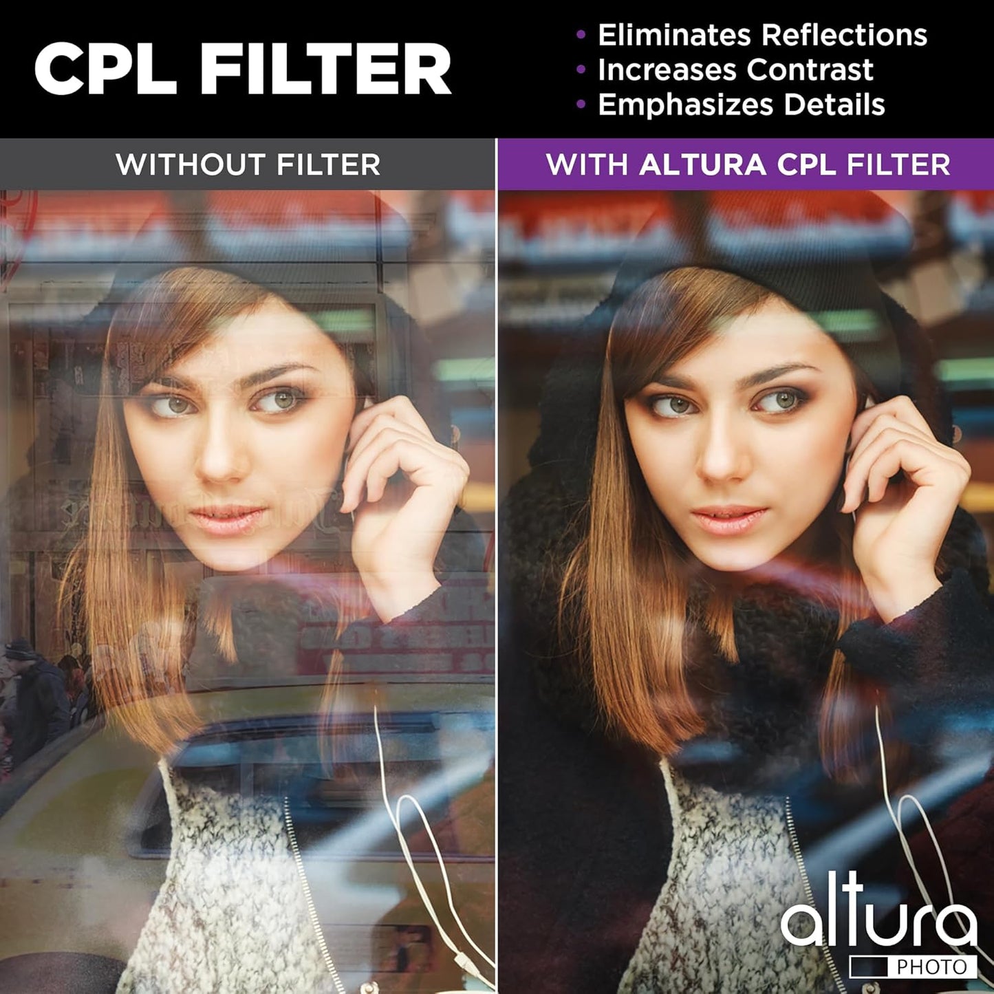 Altura Photo 49mm Lens Filter Kit - Multi-Coated UV Protector, CPL Polarizing and ND Neutral Density Filters + Case for Camera Accessories & Lenses