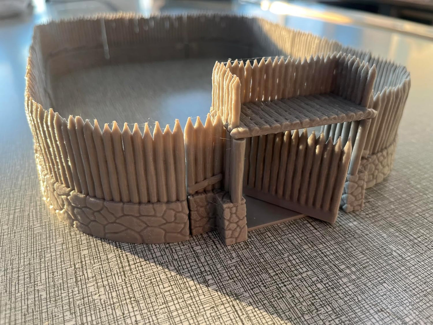 HAUTICO Tabletop RPG Village Wall Scenery and Wargame Terrain for 18mm Miniatures (Simple Edition)