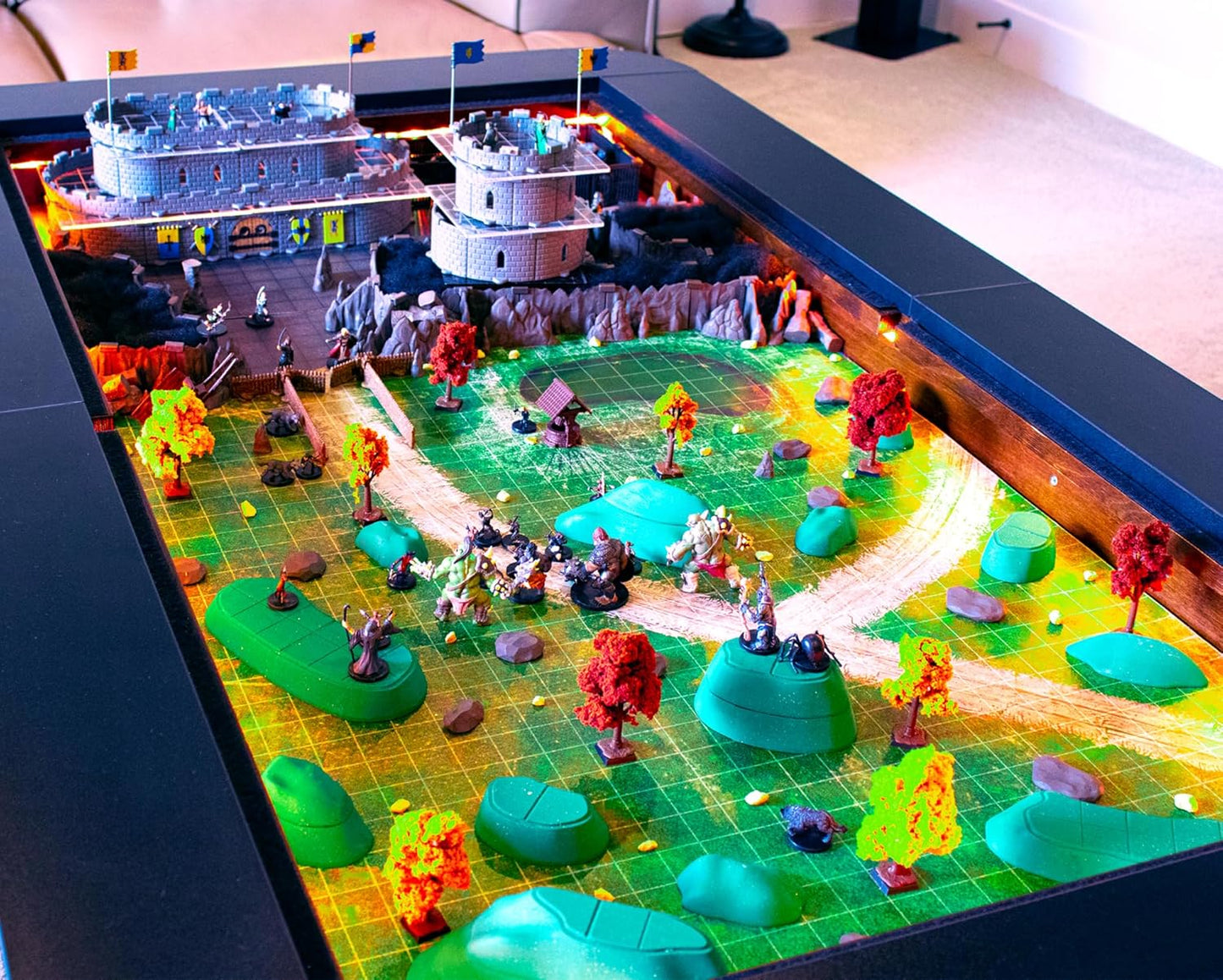 Owlbear Terrain Set - Mini Dungeon Castle Cavern DND Terrain for Tabletop RPGs, Dungeons & Dragons, Pathfinder, War Gaming, and More! - by DCD (98+pcs, 3.5sqft)