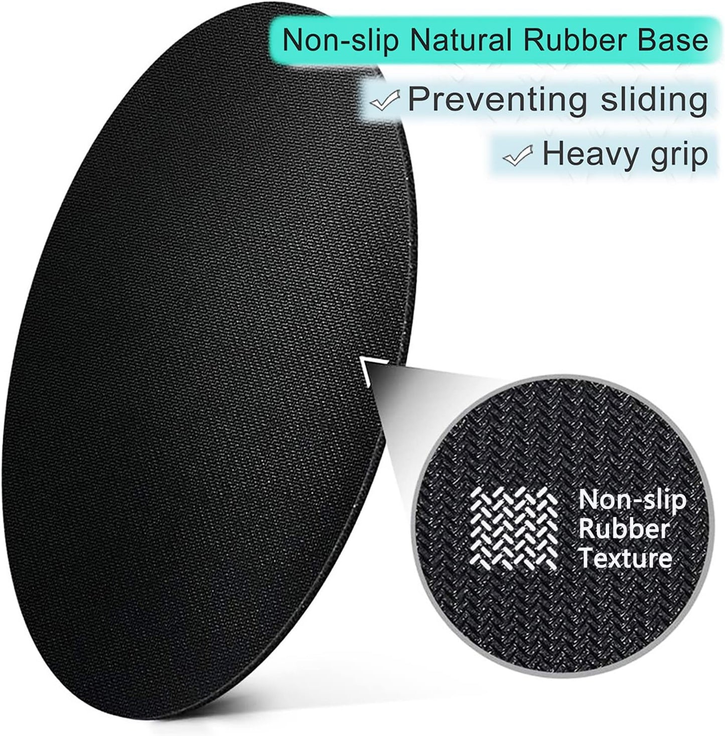 ITNRSIIET Round Mouse Pad with Stitched Edge Premium-Textured Waterproof Non-Slip Rubber Base Desktop Protection Mat Diameter 8.7 inches, Flowers and Butterflies