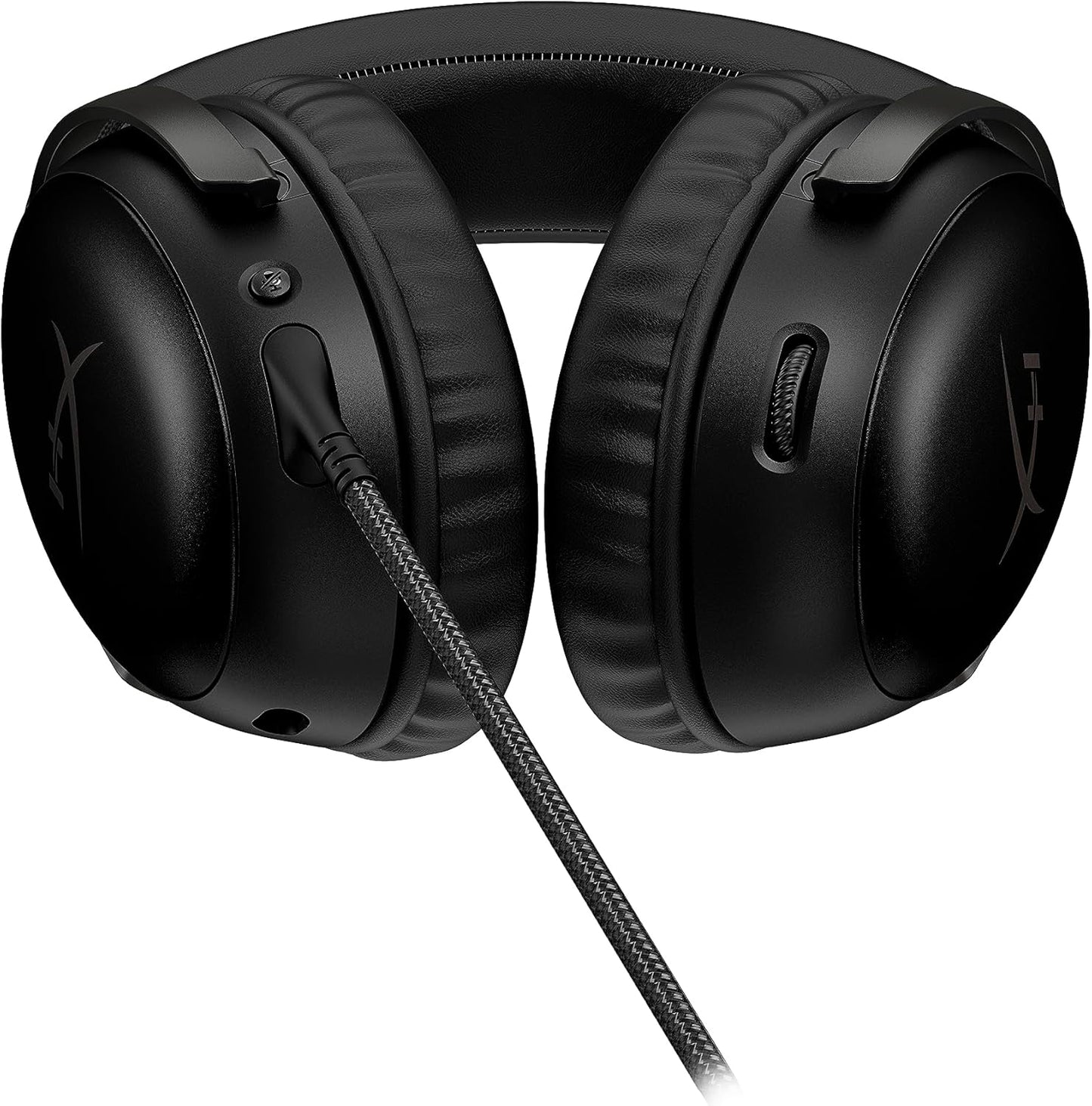HyperX Cloud III – Wired Gaming Headset, PC, PS5, Xbox Series X|S, Angled 53mm Drivers, DTS Spatial Audio, Memory Foam, Durable Frame, Ultra-Clear 10mm Mic, USB-C, USB-A, 3.5mm – Black