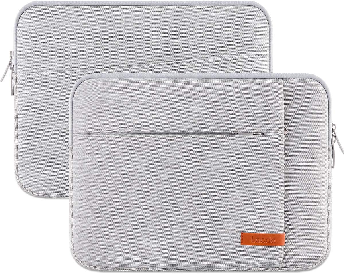 Lacdo Laptop Sleeve Case for 13 inch Microsoft New Surface Pro 11th Copilot+PC, Surface Pro 10/9/8/X/7/6/5, 12.4 inch Microsoft Surface Laptop Go 3/2/1 Shockproof Water-Resistant Computer Bag, Gray