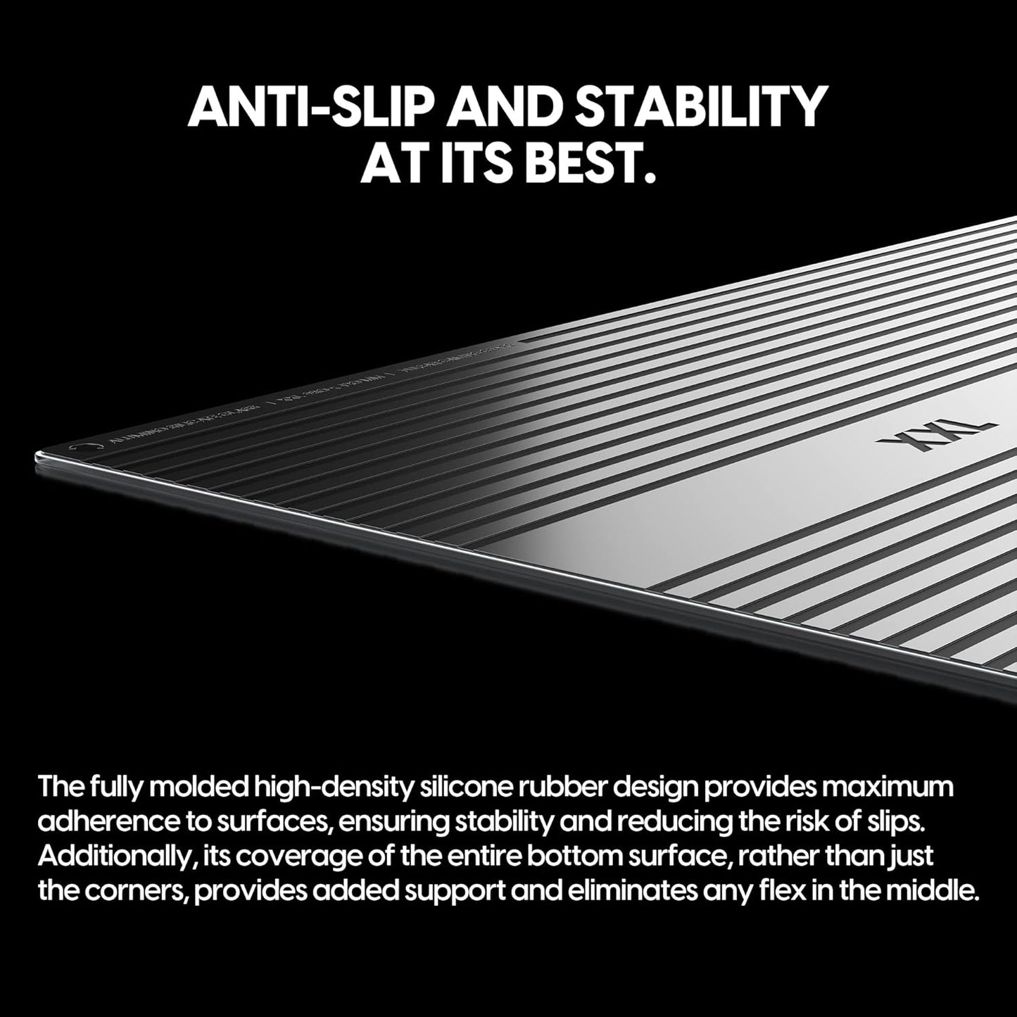 Pulsar - Superglide Premium Glass Mouse Pad XXL ALUMINO-Silicate Glass Surface Anti-Slip Fully Molded high-Density Silicone Rubber 38.5in x 16.5in (XXL, White)