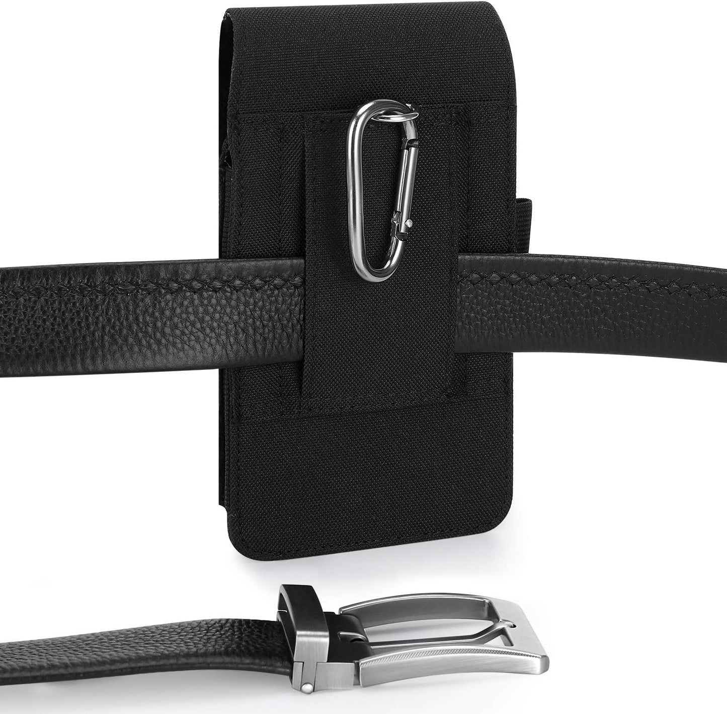 BECPLT Nylon Holster for Galaxy S25 Ultra 5G S24/S23/S22/S21/S20 Ultra Belt Holster Black Cell Phone Holder Belt Clip Holster Case Phone Pouch Belt Pouch Cover