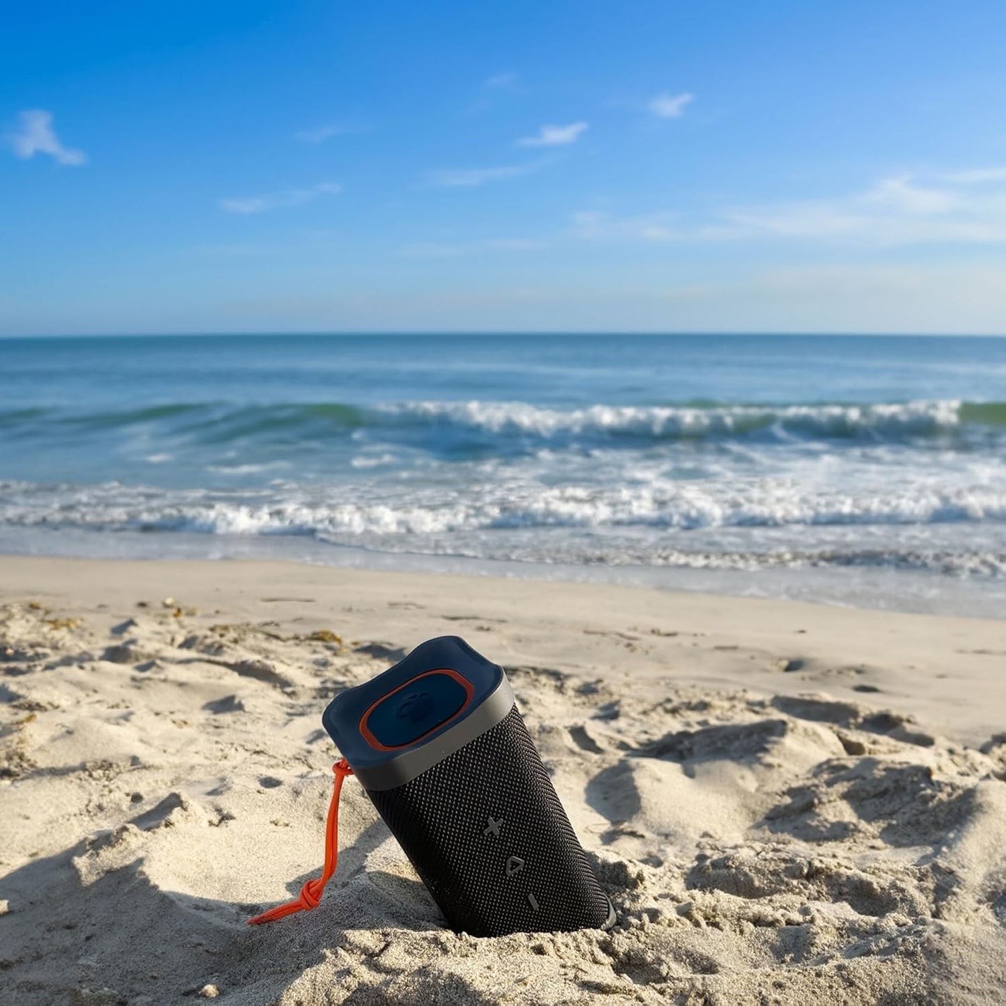 Skullcandy Terrain XL Wireless Bluetooth Speaker - IPX7 Waterproof Portable Speaker, 18 Hour Battery, Nylon Wrist Wrap, True Wireless Stereo (Green)