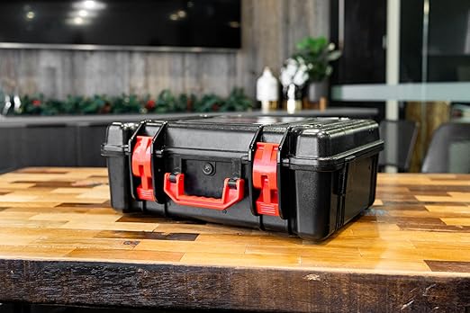 ARMORR GAMERSBOX Portable Gaming Monitor - 21.5" FHD IPS Display (max. 75Hz, FreeSync), Tough IP65 Hard Shell Case, Compatible with PS4/PS5 Xbox, HDMI Cable, Wheeled Trolley & VESA Stand