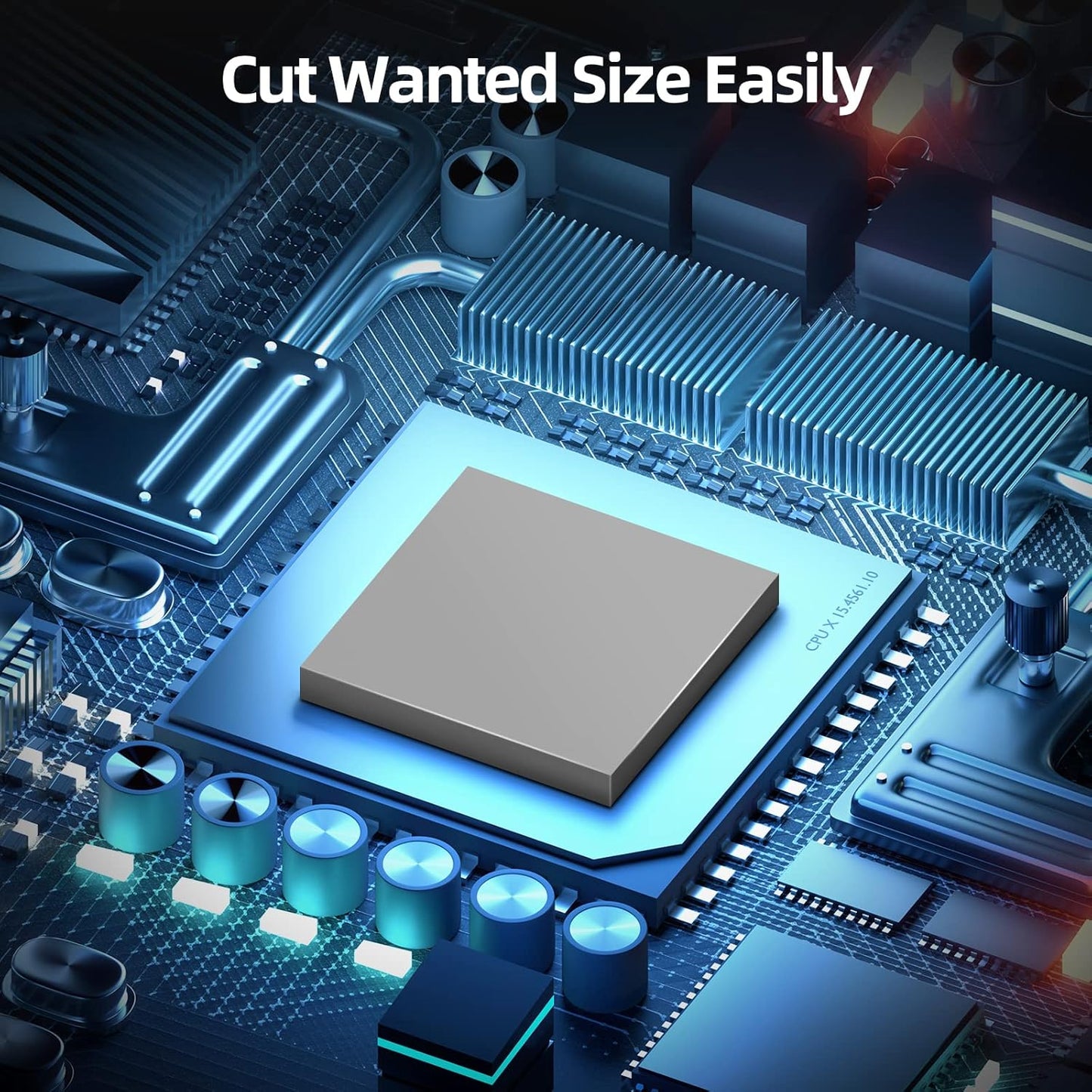 Maxtor Thermal Pad 14.8 W/mK, 120x120x0.5mm (1 pcs) Silicone, Highly Efficient Heat Resistant Soft Pad for Laptop Heatsink/SSD/CPU/IC/LED Cooler