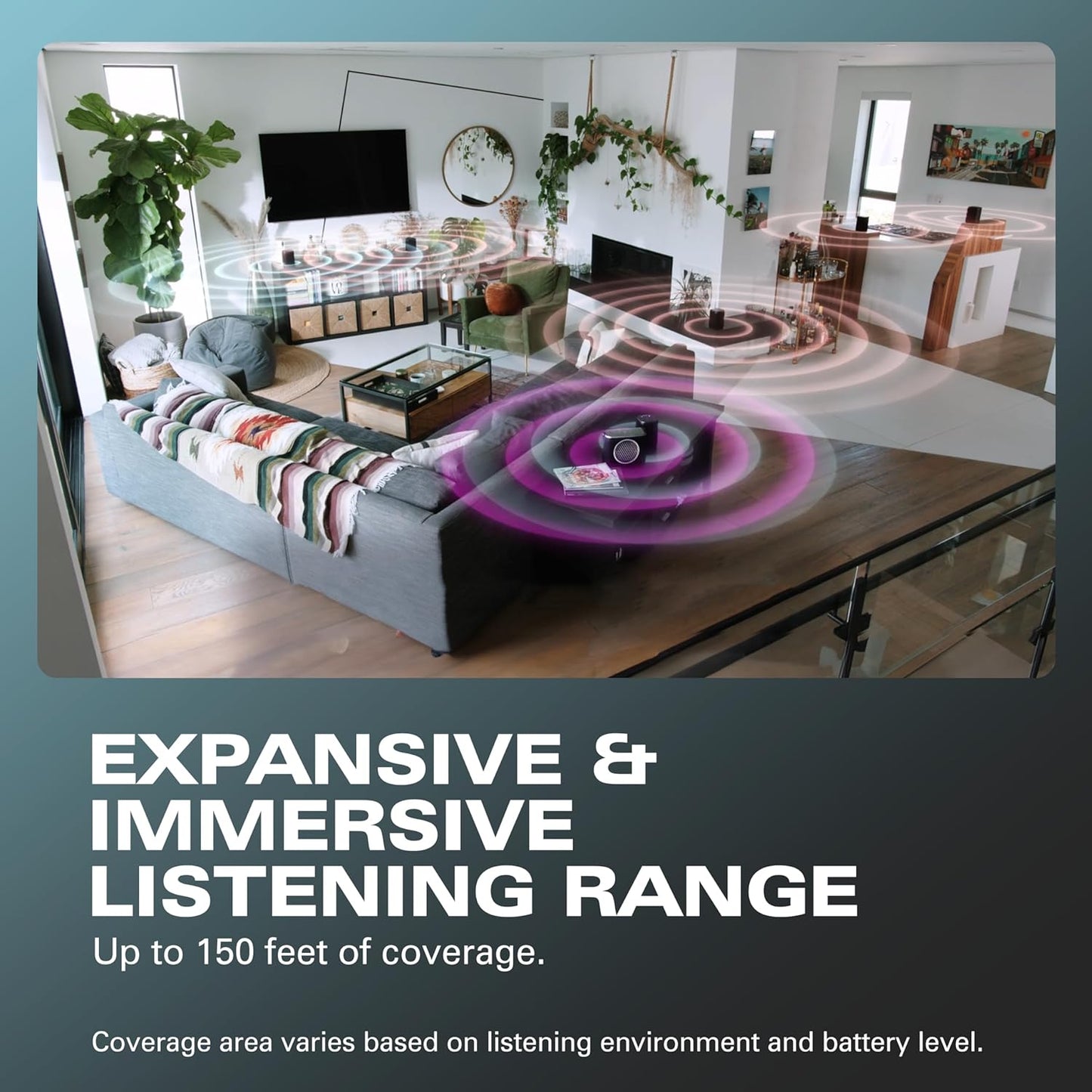 Rocksteady Stadium 2: Four Speakers Bundle - Immersive, connectible, and up to 150 ft of Range. Up to 30 Hours of Battery Life.