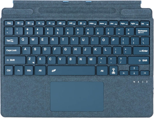 Keyboard for Microsoft Surface Pro Copilot+ (11th Edition) / Pro 11 / Pro 10 / Pro 9 / Pro 8 / Pro X, 13 inch, Detachable Type Cover with Touchpad, 7-Color Backlit & Pen Holder (Sapphire)