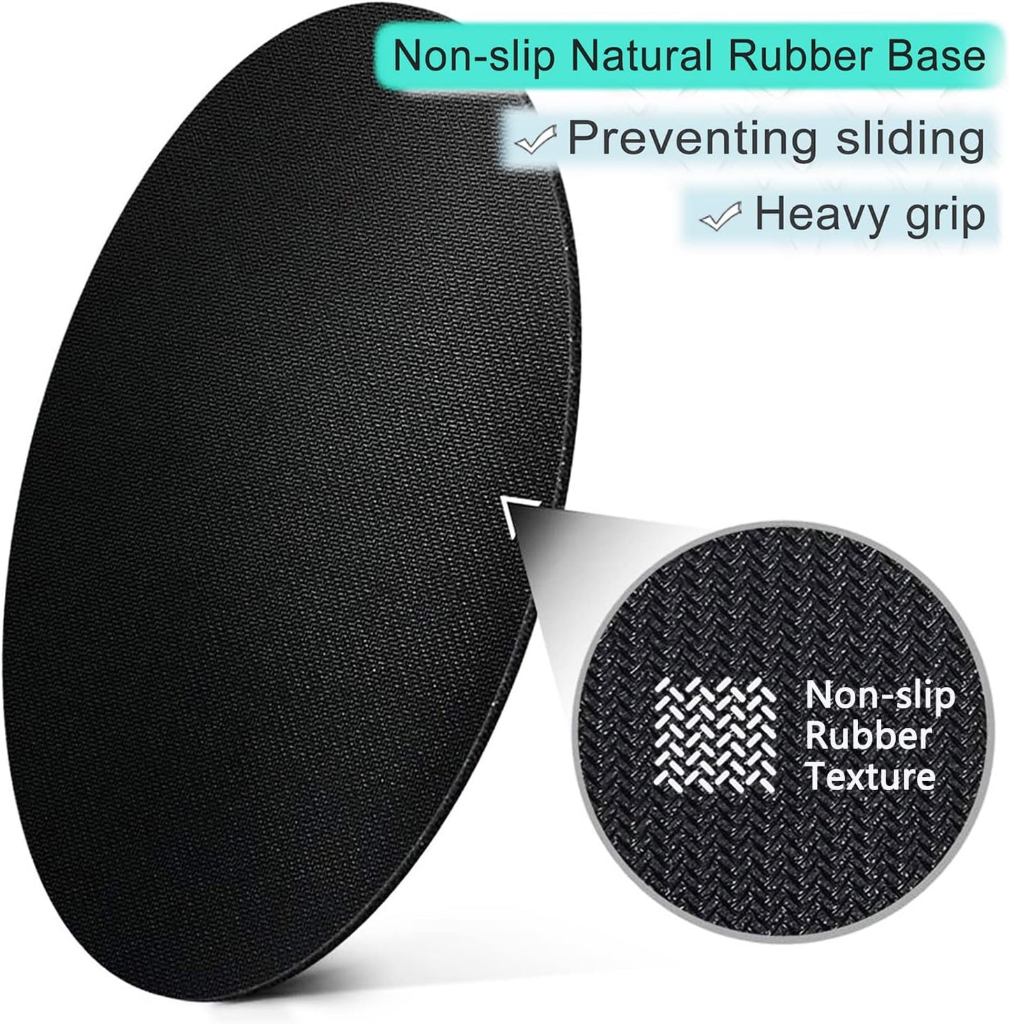 ITNRSIIET Round Mouse Pad with Stitched Edge Premium-Textured Waterproof Non-Slip Rubber Base Desktop Protection Mat Diameter 8.7 inches, Blue Purple Marble Art