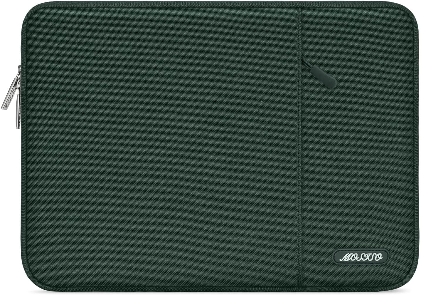 MOSISO Laptop Case 12.3 inch, 11.6-12.3 inch Laptop Sleeve Compatible with MacBook Air 11.6, Acer HP Dell Lenovo Samsung, Surface Pro, Polyester Vertical Computer Sleeve Bag with Pocket,Midnight Green