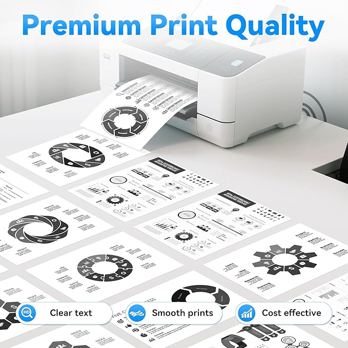 58A Toner CF258A Toner Cartridge Black Compatible with HP 58A 58X CF258A CF258X CF258 Ink Cartridge with Chip for Laserjet MFP M428fdw M428dw M428fdn Pro M404n M404dn M404dw M404 Printer(2 Pack)