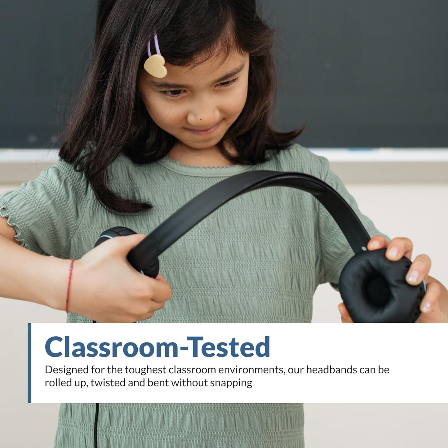 Cyber Acoustics USB Stereo Headset (AC-5008-10) – Durable, Crisp, and Clear Communication in Classrooms and at Home - 10 Pack