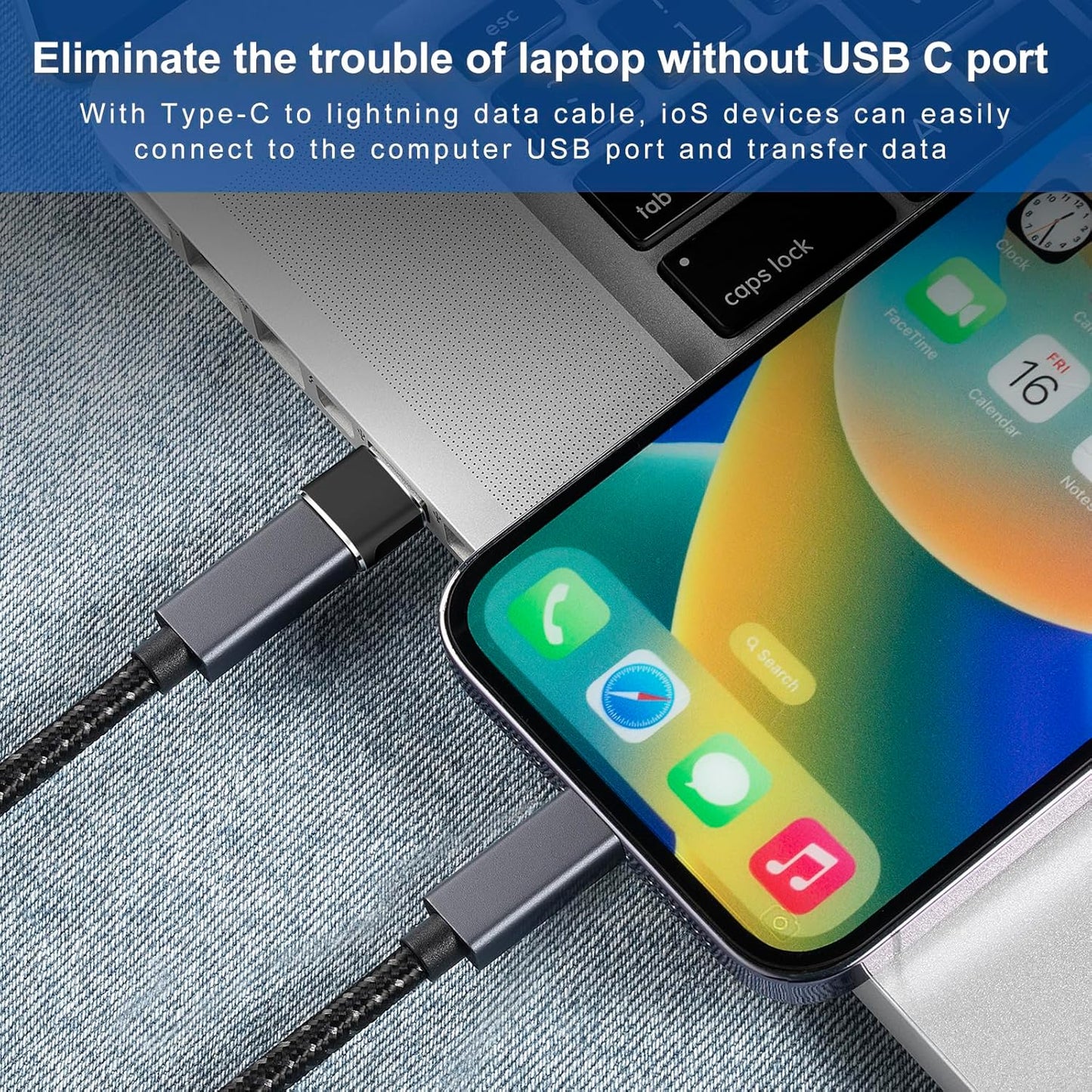USB to USB C Adapter 6 packs for iPhone Fast Charging, Transfer and Type C OTG convert. USBC to A Compatible with iPhone 16 16e 15 Plus Pro Max,iPad Pro Air 4 Mini 6 almost USB devices