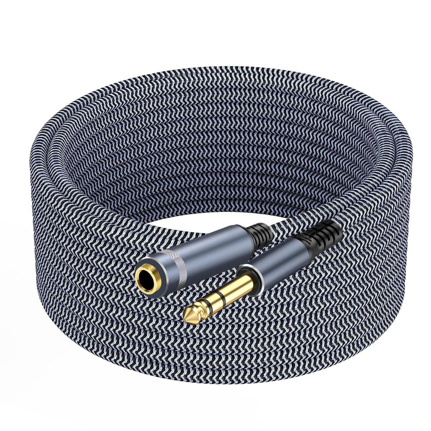 1/4 inch Extension Cable 10ft, 1/4" Male to Female Stereo Headphone Guitar Cable