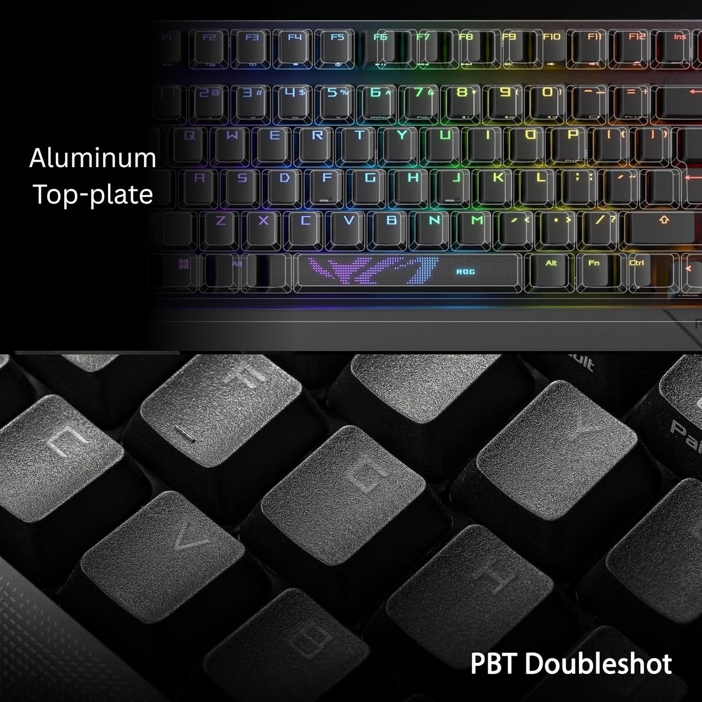 ASUS ROG Strix Scope II 96 Wireless Gaming Keyboard, Tri-Mode Connection, Dampening Foam & Switch-Dampening Pads, Hot-Swappable Pre-lubed ROG NX Snow Switches, PBT Keycaps, RGB-Black