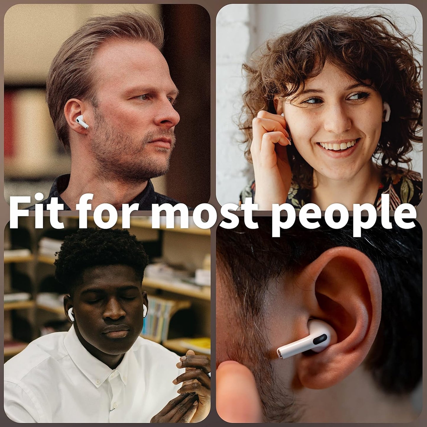 4 Pairs Ear Tips for AirPods Pro 1 & 2 [Relief Pain] [Fit in Case] Noise Cancellation Add Grip Sport Earbuds Extra Small/Small/Medium/Large (Mix Sizes)