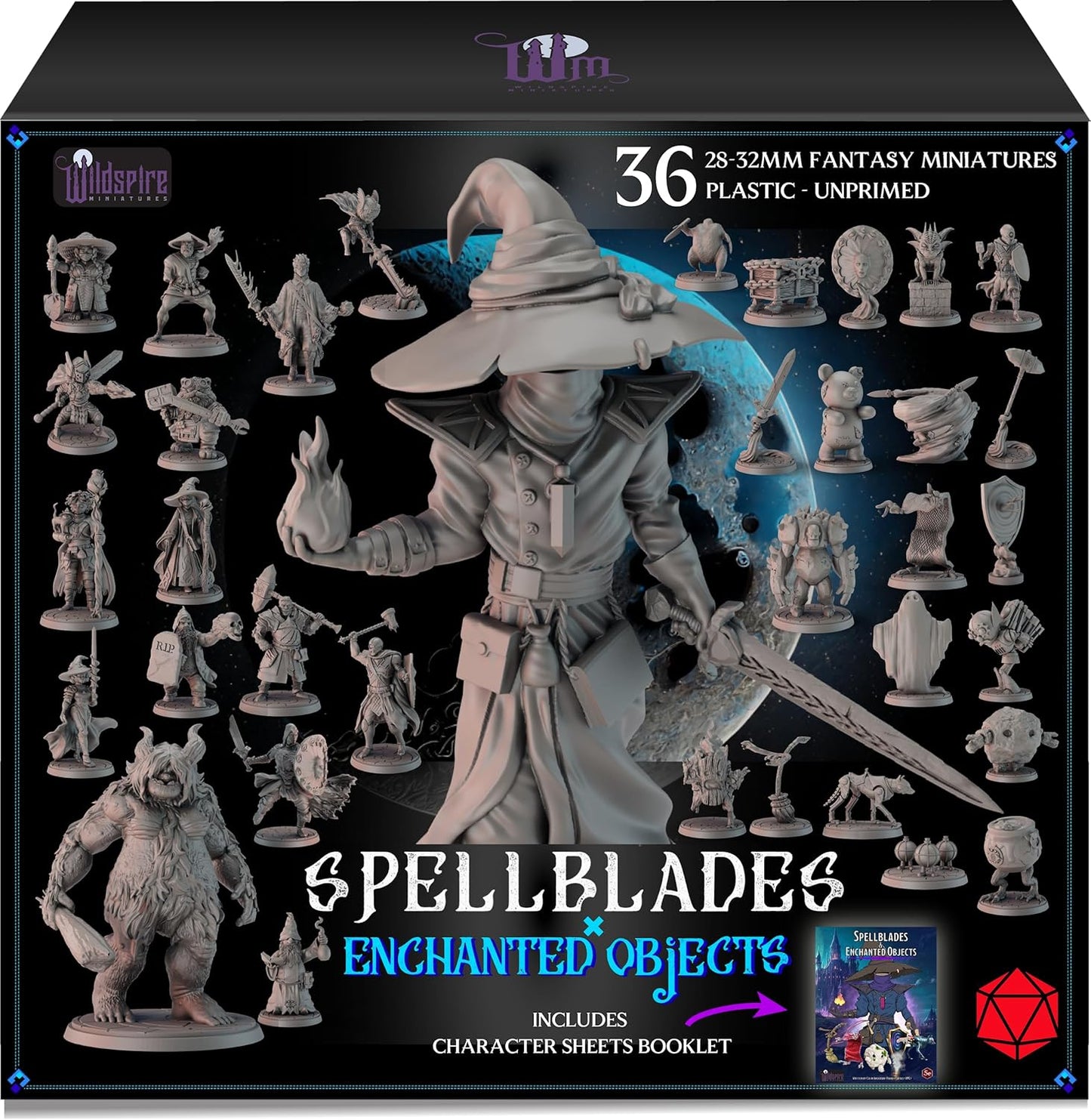 Spellblades & Enchanted Objects for DND Miniatures 28mm-32mm Player-Characters, NPC Bulk D&D Minis Unpainted Dungeons & Dragons Figures Accessories for Fantasy Tabletop RPG DND Pathfinder