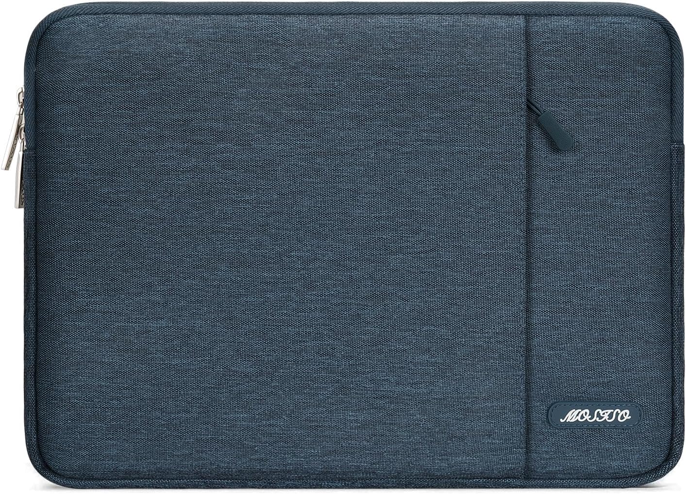 MOSISO Laptop Case 13 inch, 13 inch Laptop Sleeve Compatible with MacBook Air M4 M3 M2 M1 2025-2018 / Pro M2 M1 2025-2016, Polyester Vertical Computer Sleeve Bag with Pocket, Haze Blue