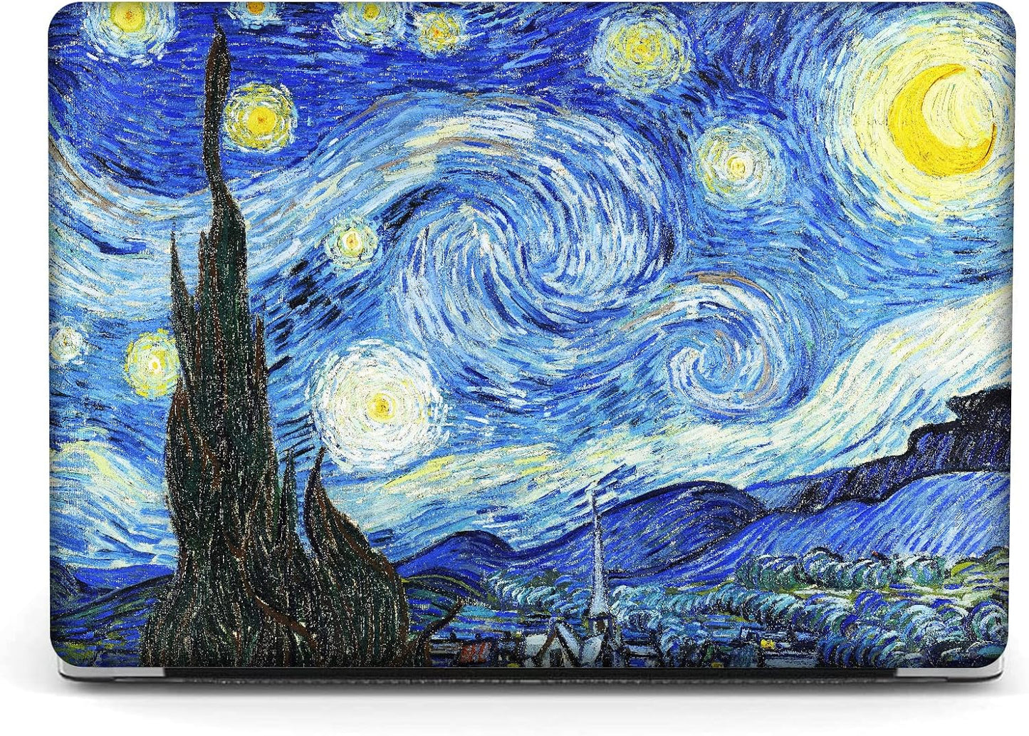 Compatible with MacBook Pro 13 inch Art Case Skin, 2022, 2021, 2020-2016 Release A2289/A2251/A2338 M1 Cover Hard Shell with Keyboard Cover & Screen Protector (The Starry Night by Vincent Van Gogh)