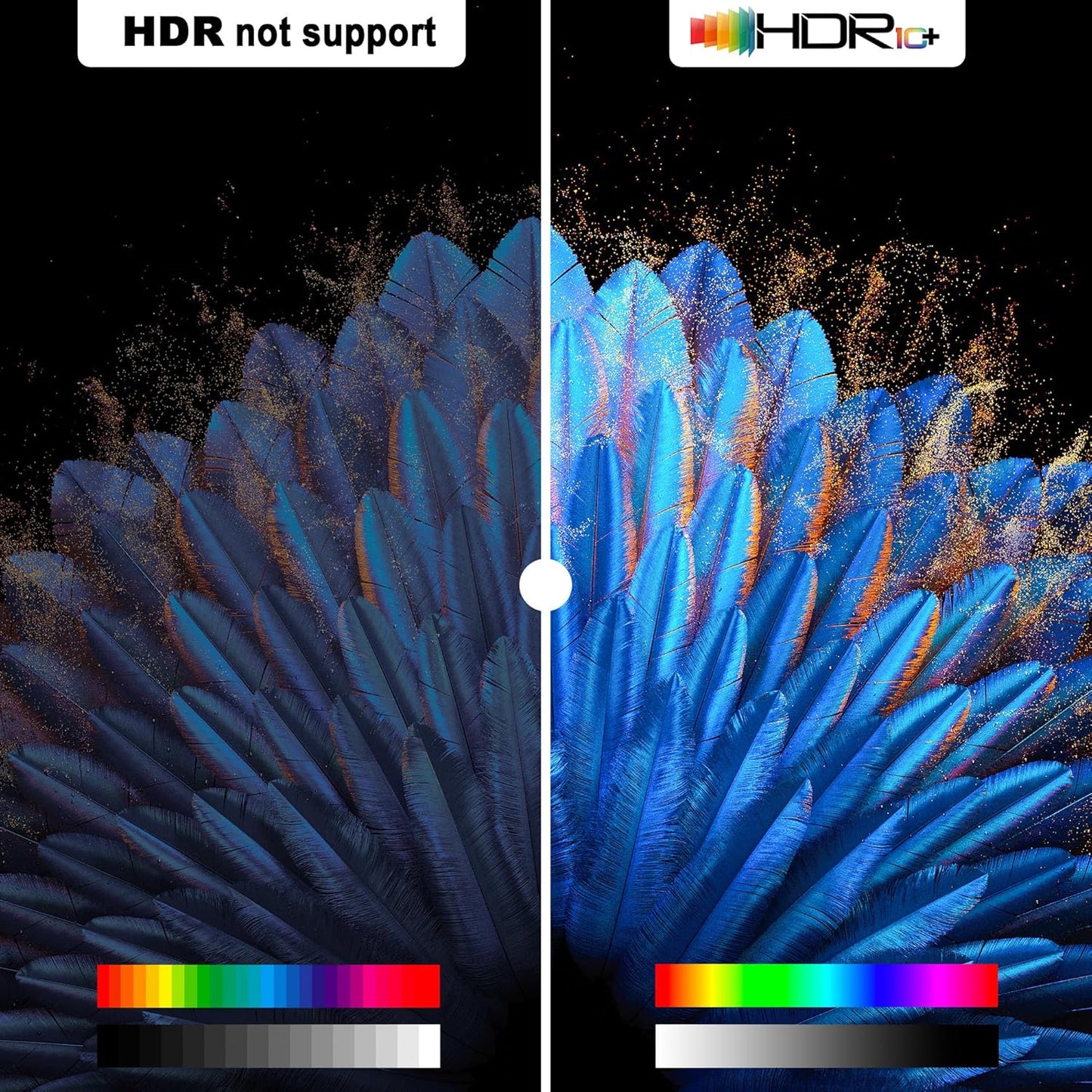 HDMI Switch 3 in 1 Out, 4K@60Hz Switcher, Auto-Switching HDMI 2.0 Switcher with Remote, HDCP 2.2/HD R/3D, Works with PS5/PS4/Switch/Xbox/PC